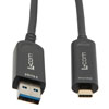 Picture of USB 3.1 Active Optical Cable, A male to C male, Backwards Compatible, PVC Jacket, 15 Meters