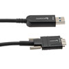 Picture of USB 3.1 Active Optical Cable, A male to Micro B male, Backwards Compatible, PVC Jacket, 15 Meters