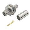 Picture of SMA Female Bulkhead Crimp for RG58U (.25 hole) Cable