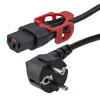 Picture of IEC LOCK C13+ to R/A SCHUKO, 10A, 250V, 1M