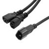 Picture of C14 Female to C13 Female Power Splitter Cord, Rated for 10 A, 10-foot Length
