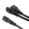 Picture of C14 Female to C13 Female Power Splitter Cord, Rated for 10 A, 15-foot Length