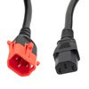 Picture of C13 to Dual locking C14, 15A, 250V, 10ft