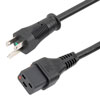 Picture of IEC LOCK C19 to HG NEMA 5-15P, 15A, 125V, 10ft