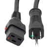 Picture of IEC LOCK C19 to HG NEMA 5-15P, 15A, 125V, 10ft