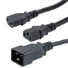 Picture of C20 - 2C13 Split Power Cord, 15A, 250V, 3 FT