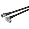 Picture of QMA Right Angle Plug to QMA Plug, Pigtail 10 ft 195-Series