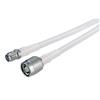 Picture of RP-SMA Jack to RP-TNC Plug, Pigtail 10 ft White 195-Series