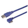 Picture of USB 2.0 Type A straight to Micro B left angle exit 5M