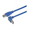 Picture of USB 3.0 Right Angle Cable Assembly - Up Angle A - Straight A Connectors 2 Meters