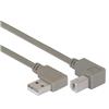 Picture of Right Angle USB Cable, Right Angle A Male/Down Angle B Male, 3.0m