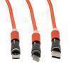 Picture of 540 degrees Rotating Smart Indicator Magnetic Cable, USB A to Type C/Micro/Lighting Compatible, M/M, 5 Volt, 1 Amp, 2 Meter