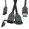 Picture of USB 3.0 Extenstion, AM/AF, two connectors, 5M
