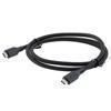 Picture of USB 4.0 Nylon Braided Cable, Type C Male to Type C Male, 40 Gbps, 240 Watt, Black Molded Plug, 1 Meter