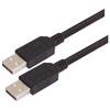 Picture of Black Premium USB Cable Type A - A Cable, 0.75m