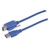 Picture of USB 3.0 Cable, Type B/A with Thumbscrew Hardware 0.3M