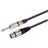 Picture of TS Pro Audio Cable Assembly, ¼  Male to 3 Pin XLR Female, 1.0 ft