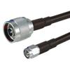 Picture of Low Loss SMA Male to N Male Cable Assembly using CA-240 Coax, 15 FT