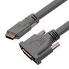 Picture of Camera Link Machine Vision High Flex Cable Assembly, MDR26 male plug to SDR26 male plug, PoCL Power Over Camera Link UL20276 PVC, Gray, 5M
