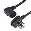 Picture of GB2099 Type I Downward Angle to Right Angle C13 International Power Cord - 10 Amp - 2M
