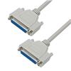Picture of Deluxe Molded D-Sub Cable, DB25 Male / Female, 2.5 ft