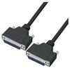 Picture of Deluxe Molded Black D-Sub Cable, DB25 Male / Male, 2.5 ft