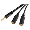 Picture of 3.5mm Male Stereo to Dual 3.5mm Jack Y cable, 10.0 ft