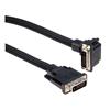 Picture of Plastic Armored DVI-D Dual Link DVI Cable Male / Male Right Angle, Bottom, 15.0 ft