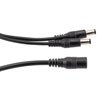 Picture of DC Power Cable, 2 Way Split, 5.5mm/2.1mm Male To Female, PVC, Black, 22 AWG, 1-Foot
