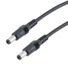 Picture of DC Power Cable, 5.5mm/2.1mm Male To Male, PVC, Black, 22 AWG, 2-Foot
