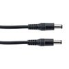 Picture of DC Power Cable, 5.5mm/2.1mm Male To Male, PVC, Black, 22 AWG, 2-Foot