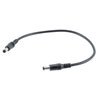 Picture of DC Power Cable, 5.5mm/2.1mm Male To Male, PVC, Black, 22 AWG, 2-Foot