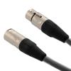 Picture of DMX Lighting Adapter Cable, 3 pin XLR Female to 5 pin XLR Male, Black, 1 FT
