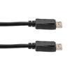 Picture of DisplayPort Digital Audio Video Cable Assembly Supporting 16K and HDR as specified in DisplayPort 2.0, Male to Male, PVC, Black, 1M