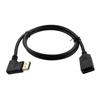 Picture of DisplayPort Cable, Female to Right Angle Male, 8K Resolution, 1 Meter