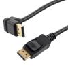 Picture of DisplayPort Cable, Male to Up Angle Male, 8K Resolution, 1 Meter