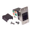 Picture of Cat5e ECF Keystone Jack 110/RJ45 EIA568A/B Black