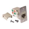 Picture of Cat5e ECF Keystone Jack 110/RJ45 EIA568A/B Ivory