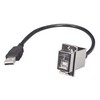 Picture of USB Type B Coupler, Female Bulkhead/Latching Male, 12 in.