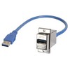 Picture of USB 3.0 Type A Coupler, Female Blkhd/Male, 0.3m