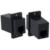 Picture of Modular Coupler, RJ12 (6x6), Cat 3, Straight, 30um, Black