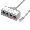 Picture of USOC Splitter, 8x8 Plug / 4 (8x2) Jacks