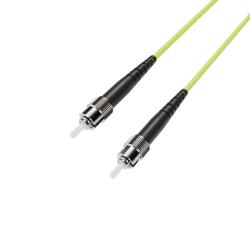 Picture of Fiber Optic Patch Cable, Simplex ST UPC to ST UPC, MM OM5, 2.0mm LSZH, Lime Green-10M