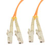 Picture of Fiber Optic Patch Cable E2000/PC-E2000/PC Duplex 100/140 Large Core Multimode Fiber 3.0mm PVC 5 m