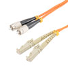 Picture of Fiber Optic Patch Cable FC/PC-E2000/PC Duplex 100/140 Large Core Multimode Fiber 3.0mm PVC 1 m