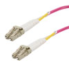 Picture of Fiber Optic Patch Cable LC to LC Duplex 50/125 multimode OM4 OFNP, 10 meter