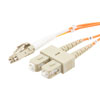 Picture of Fiber Optic Patch Cable LC to SC Duplex 50/125 multimode OM2 LSZH, 2 meter