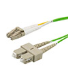 Picture of Fiber Optic Patch Cable LC to SC Duplex 50/125 multimode OM5 LSZH, 2 meter