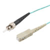 Picture of SC/ST 10GB Laser Optimized Multimode Simplex Fiber Patch Cable, OM3, 2 Meter