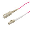 Picture of LC/SC 50/125 Multimode 40/100GB Simplex Fiber Patch Cable, OM4, 7 Meter